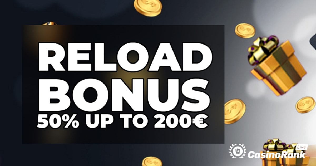 Побарајте бонус за повторно вчитување на казиното до 200 евра на 24 слотови